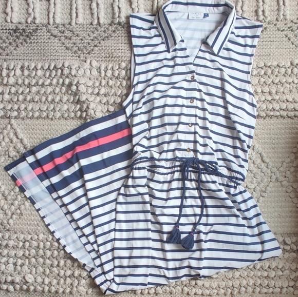 Cabana Life X Talbots Your Waist Maxi Dress In Dreamy Stripe Size XL - Picture 2 of 5